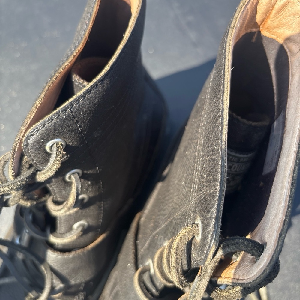 Black Leather Men's Boots